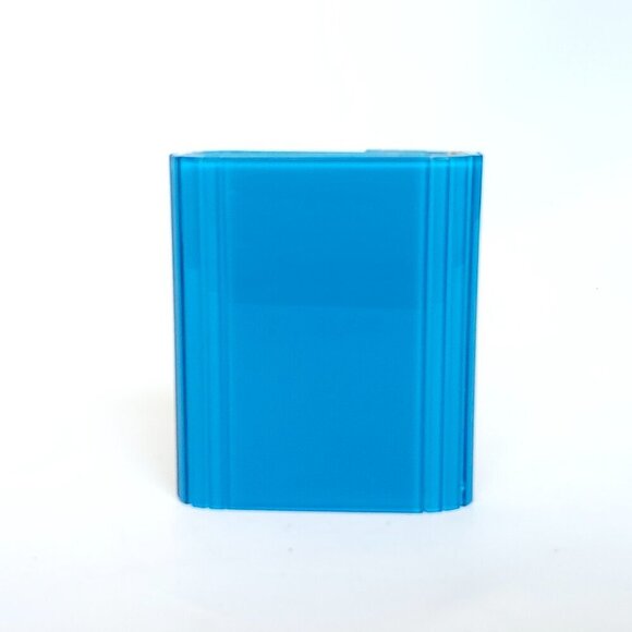 STUNNING JIMMY CHOO CANDY CLUTCH In Bright Blue Hard Body Acrylic Purse - Picture 4 of 14